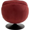 Fotoliu rotativ Cosy, metal, poliester, rosu, H.86 cm, 71886