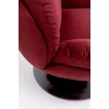 Fotoliu rotativ Cosy, metal, poliester, rosu, H.86 cm, 71886