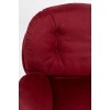 Fotoliu rotativ Cosy, metal, poliester, rosu, H.86 cm, 71886