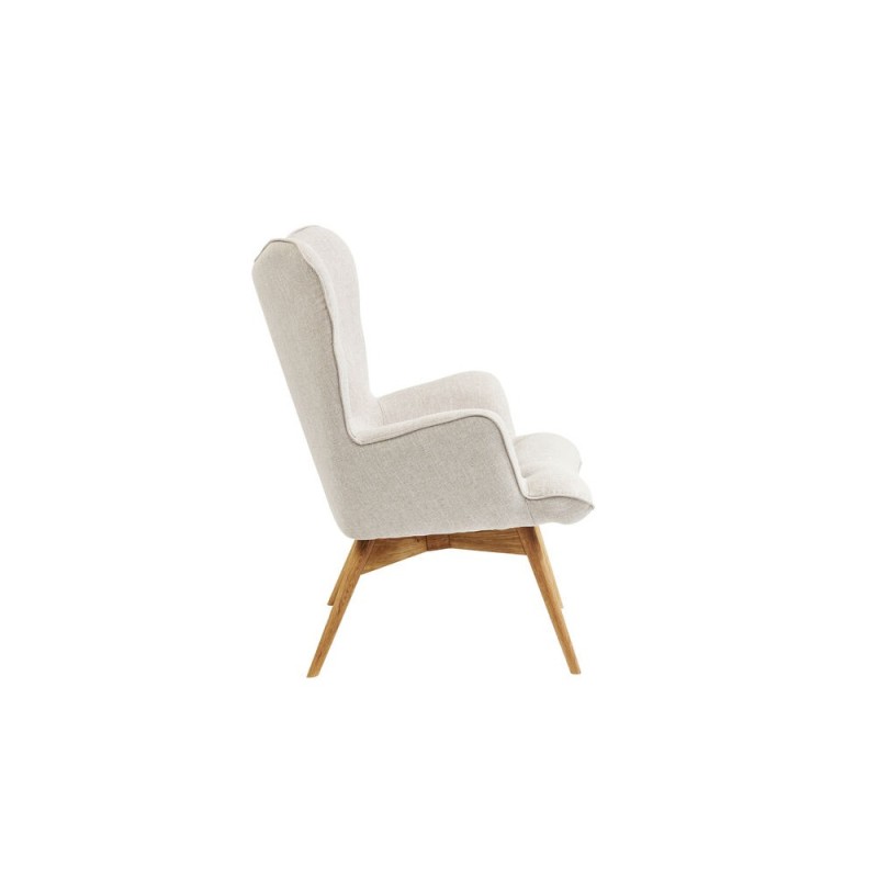 Fotoliu Vicky, lemn, poliester, bej, H.94 cm, 82685