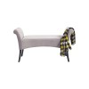 Bancheta Motley, lemn, catifea, gri, L.108 cm, 83296