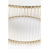Set 2 masute de cafea Wire, metal, sticla, auriu, D.69 cm, 83456