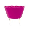 Fotoliu Water Lily, metal, poliester, roz, H.78 cm, 85080