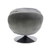 Fotoliu rotativ Cosy, metal, poliester, gri, H.84 cm, 85527