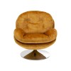 Fotoliu rotativ Cosy, metal, poliester, ambra, H.84 cm, 85528