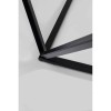 Masuta de cafea Cristallo, metal, sticla securizata, negru/transparent, D.80 cm, 85604
