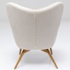 Fotoliu Vicky, lemn, poliester, crem, H.94 cm, 86227