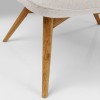 Fotoliu Vicky, lemn, poliester, crem, H.94 cm, 86227