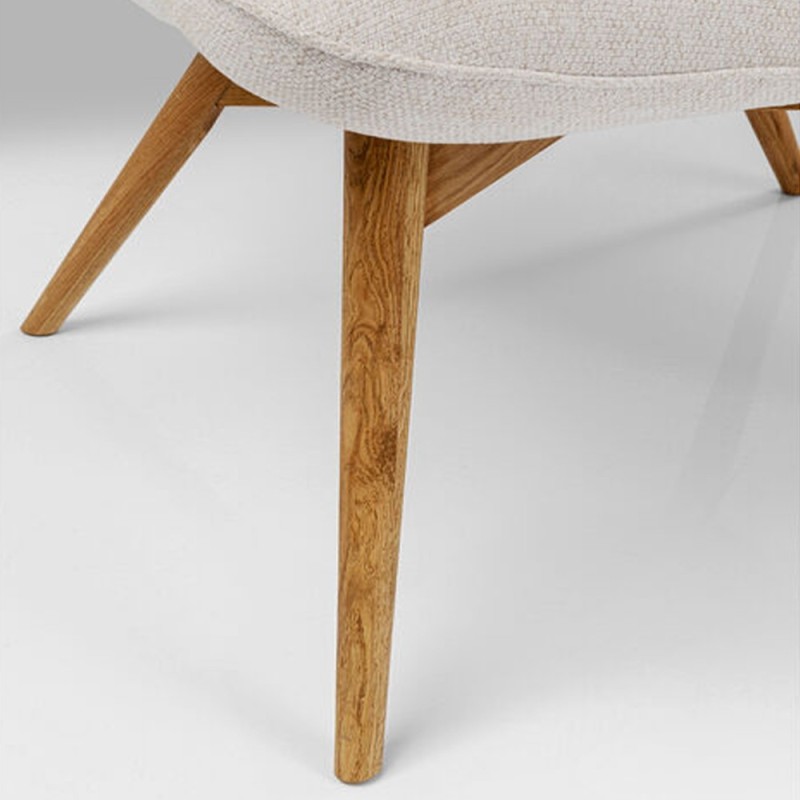 Fotoliu Vicky, lemn, poliester, crem, H.94 cm, 86227
