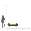 Bancheta Trono, metal, poliester, verde, L.140 cm, 87105