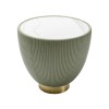 Masuta laterala Vegas, metal, MDF, ceramica, verde/alb, D.47 cm, 87132