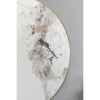 Masuta laterala Cono, metal, ceramica, maro/auriu, D.50 cm, 87808