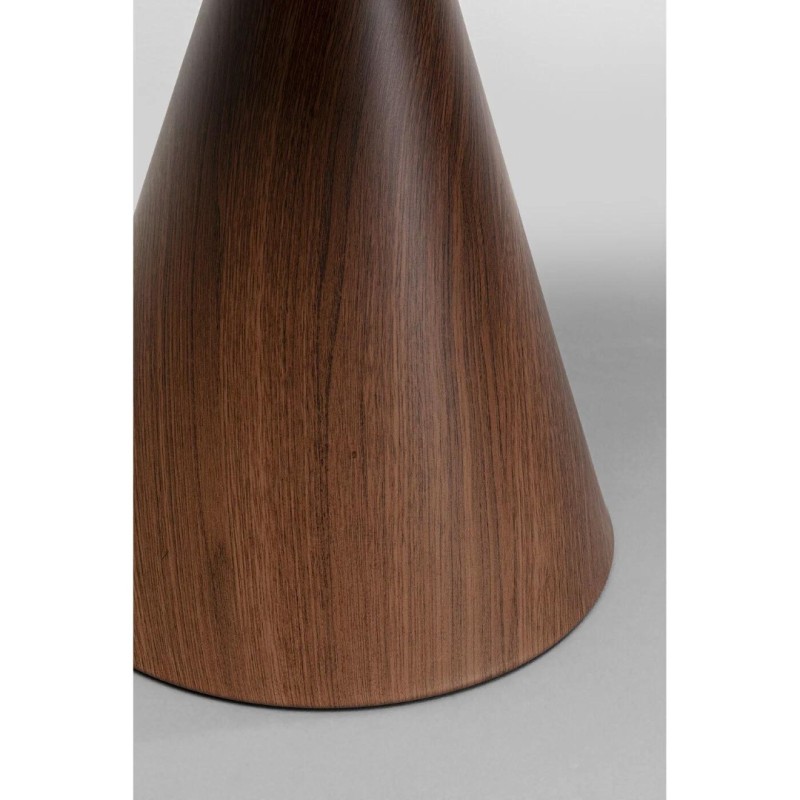 Masuta laterala Cono, metal, ceramica, maro/auriu, D.50 cm, 87808