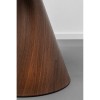 Masuta de cafea Cono, metal, MDF, maro/auriu, D.50 cm, 87811