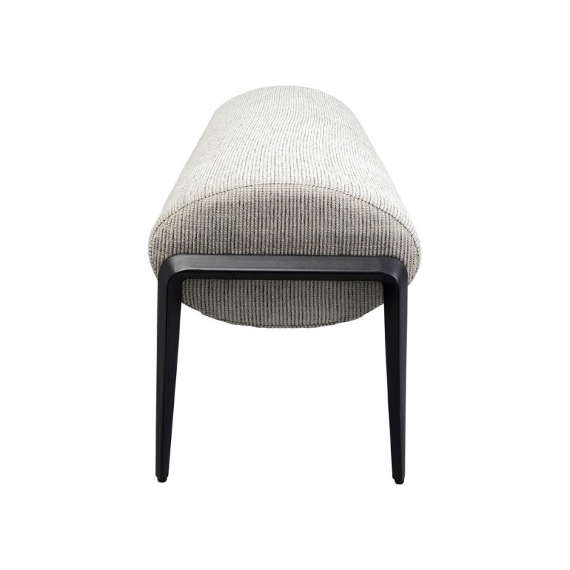 Bancheta Polly, metal, poliester, gri, L.130 cm, 87834
