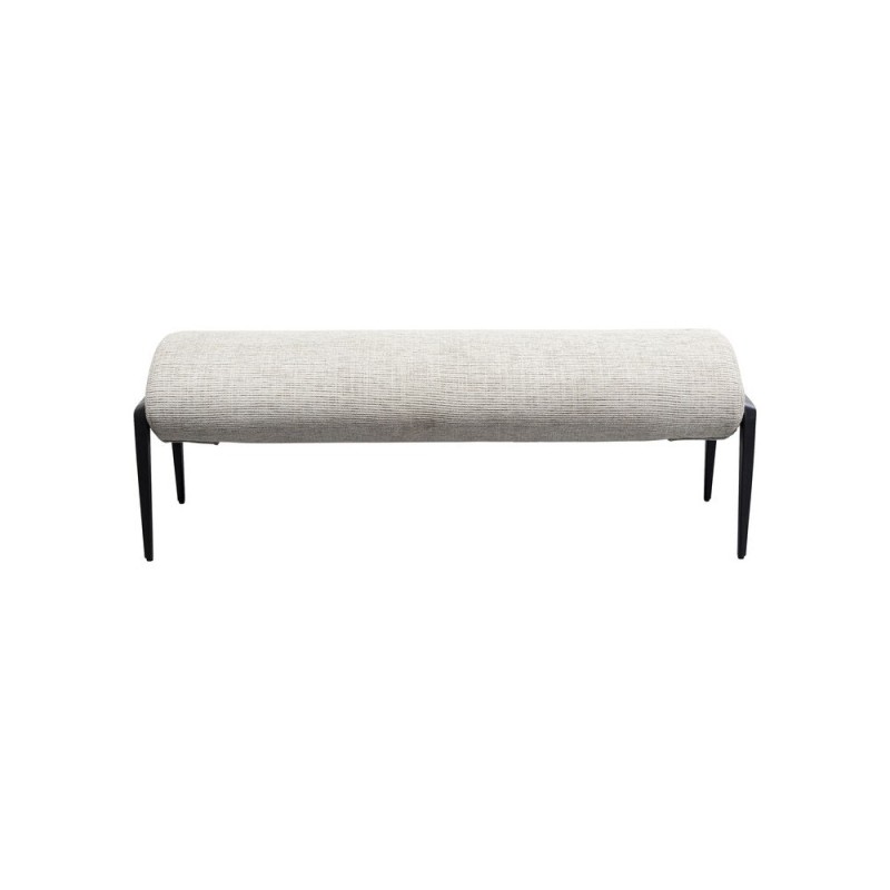 Bancheta Polly, metal, poliester, gri, L.130 cm, 87834