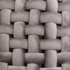 Bancheta Weave, metal, poliester, gri, L.128 cm, 87995
