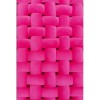 Bancheta Weave, metal, poliester, roz, L.66 cm, 87996