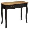 Consola Chrysa, lemn, MDF, neagra, 2 sertare, L. 87 cm, 114515B
