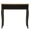 Consola Chrysa, lemn, MDF, neagra, 2 sertare, L. 87 cm, 114515B