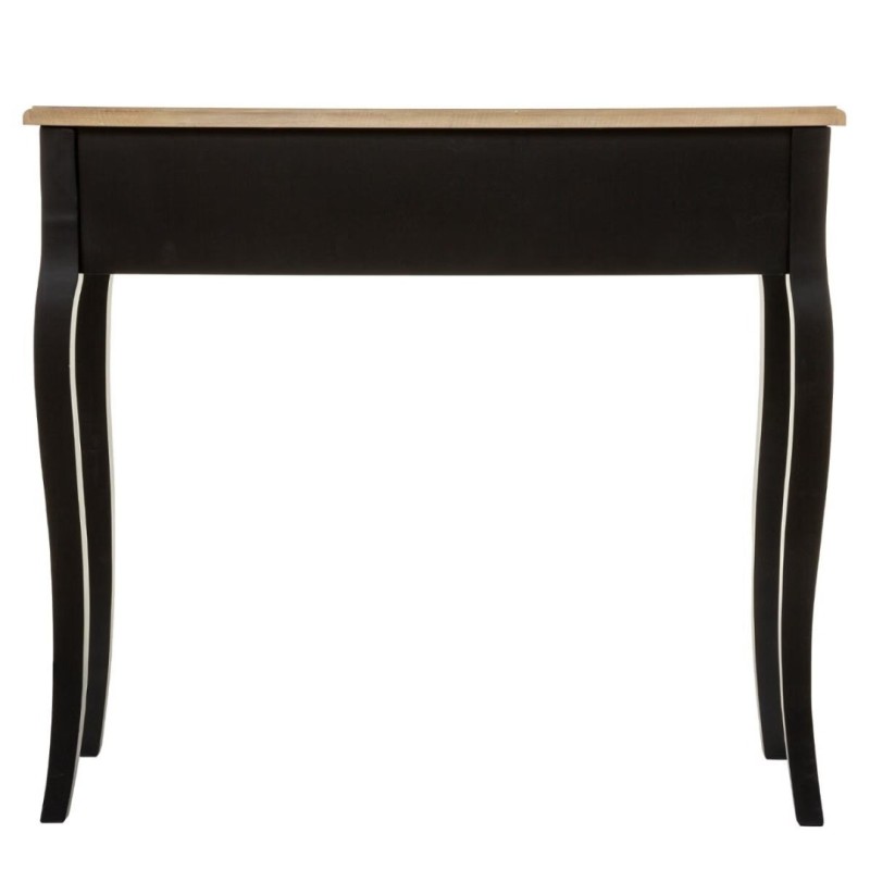 Consola Chrysa, lemn, MDF, neagra, 2 sertare, L. 87 cm, 114515B