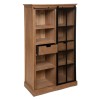 Biblioteca Danik, lemn, maro, natural, H.150 cm, 179079