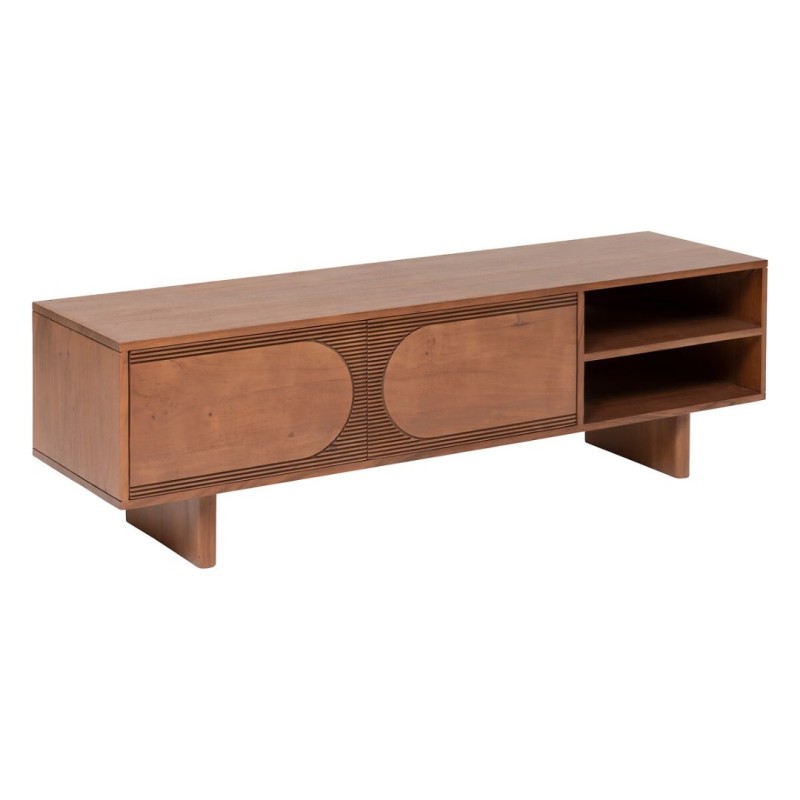 Comoda TV Nanda, lemn de acacia, maro, L.147 cm, 197861
